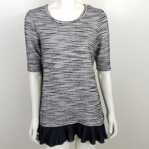Clu + Willoughby Euc black and white tunic
